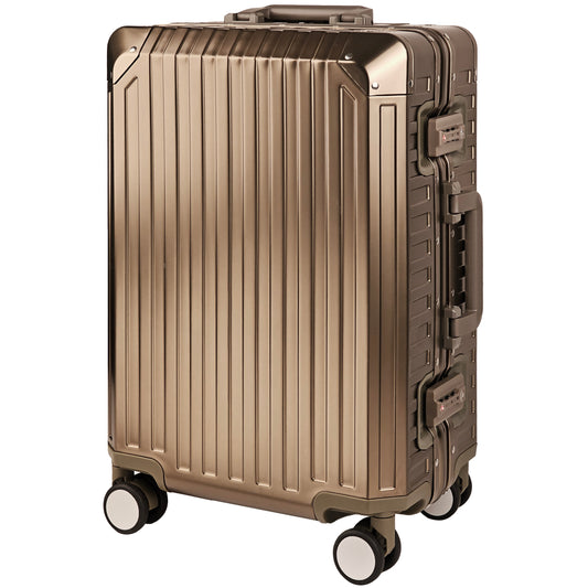 GLX2 All Aluminum Luggage 3 Sizes (20",26",28") with TSA Lock Gold