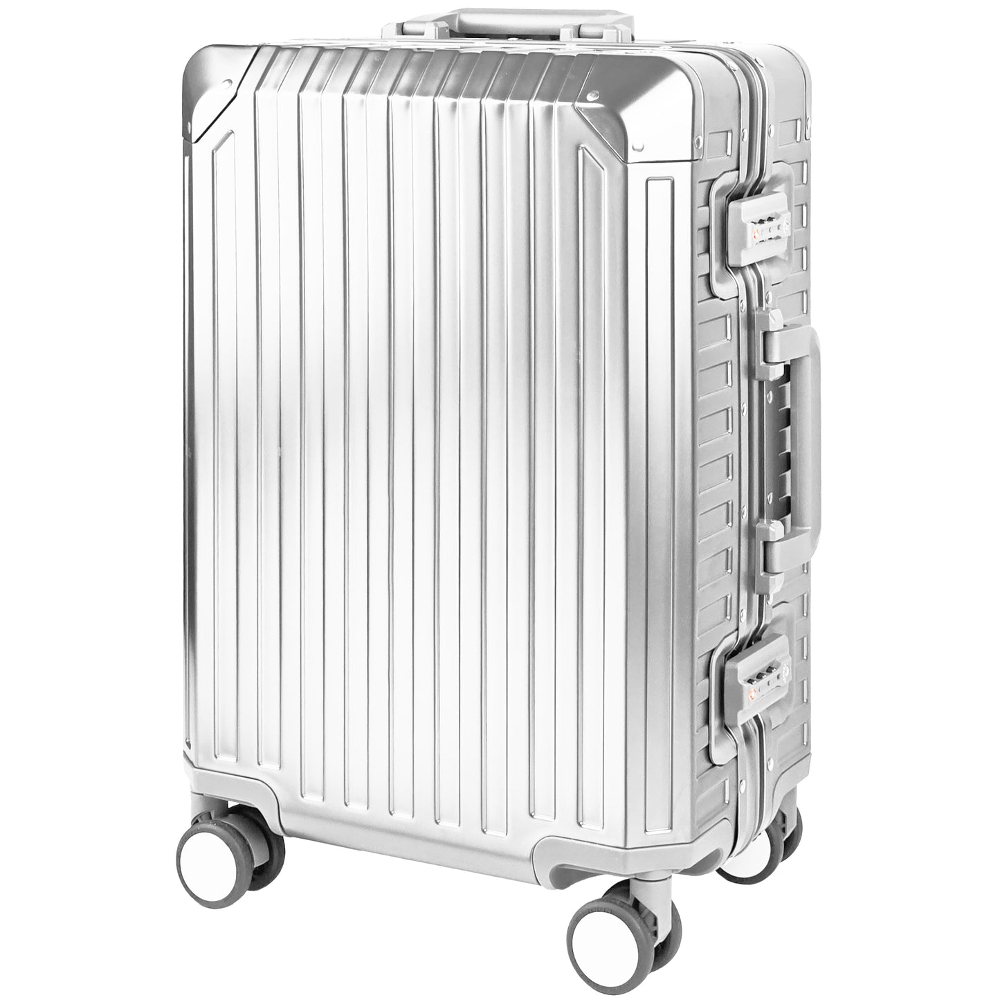 GLX2 All Aluminum Luggage 3 Sizes (20",26",28") with TSA Lock Silver