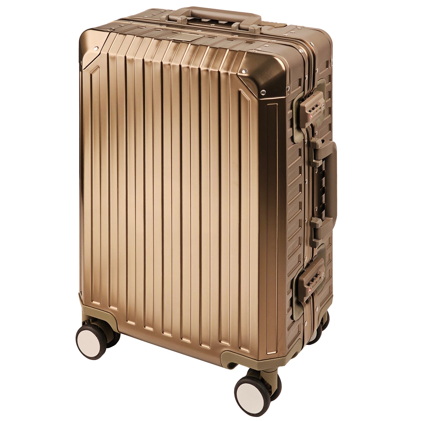 GLX2 All Aluminum Luggage 3 Sizes (20",26",28") with TSA Lock Gold