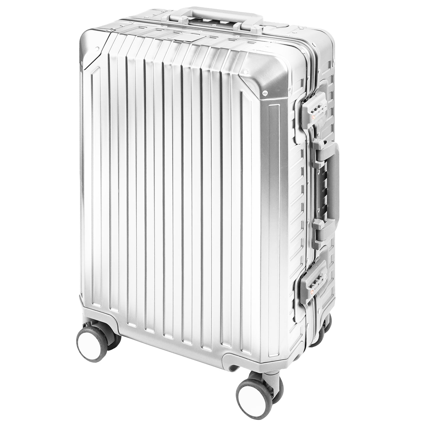 GLX2 All Aluminum Luggage 3 Sizes (20",26",28") with TSA Lock Silver