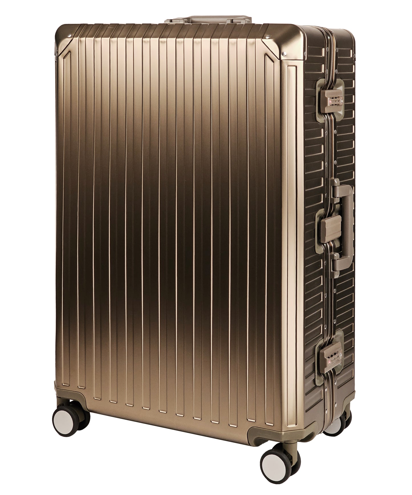 GLX2 All Aluminum Luggage 3 Sizes (20",26",28") with TSA Lock Gold