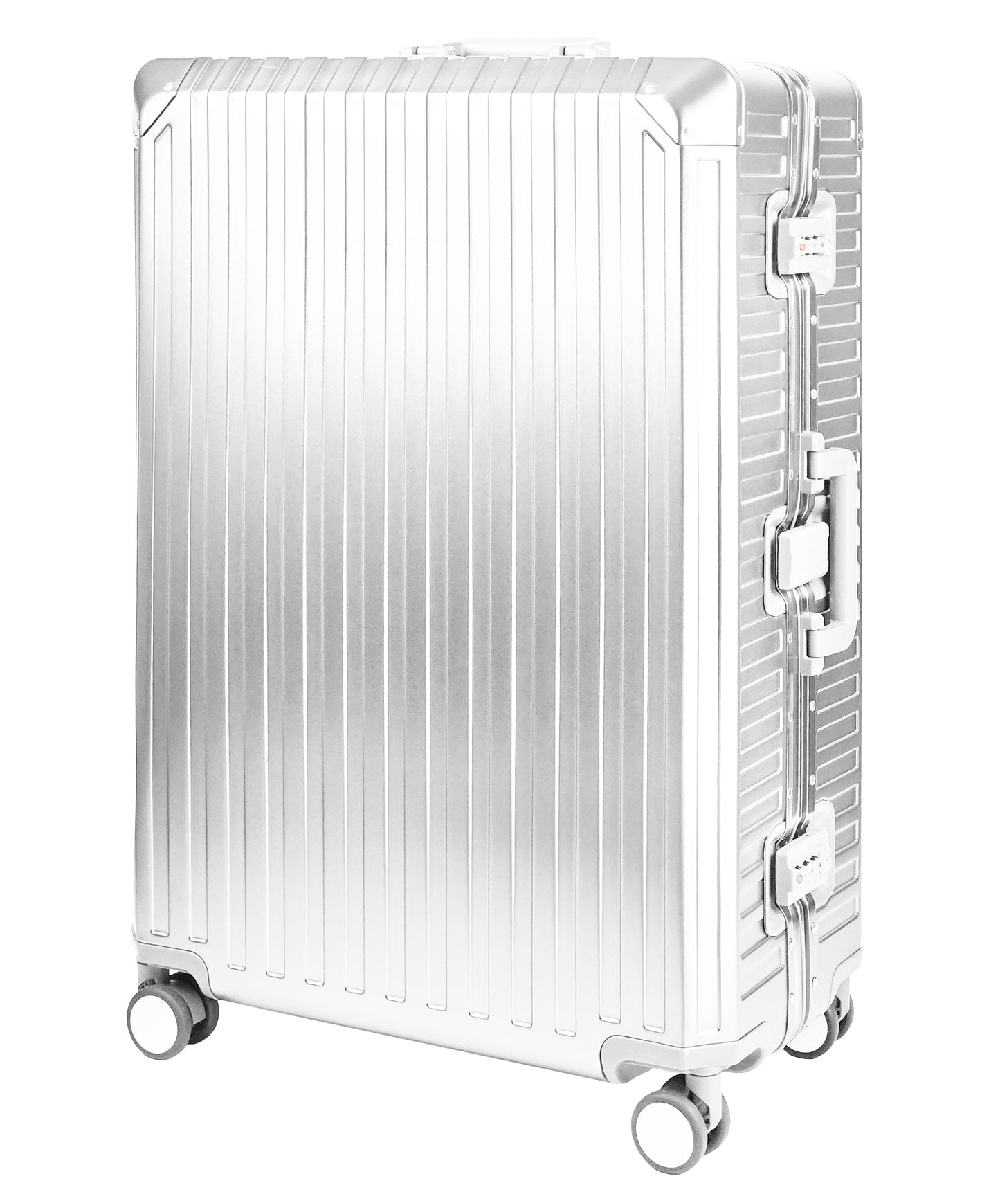 GLX2 All Aluminum Luggage 3 Sizes (20",26",28") with TSA Lock Silver