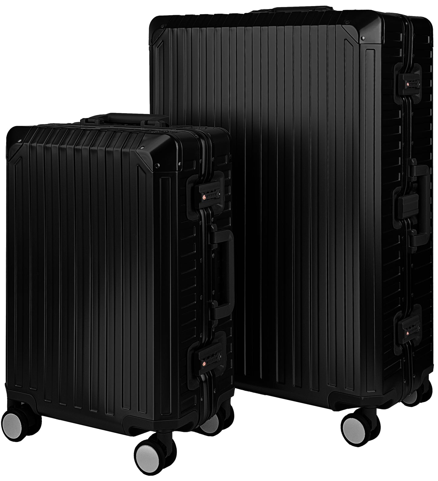 GLX2 All Aluminum Luggage 3 Sizes (20",26",28") with TSA Lock Black