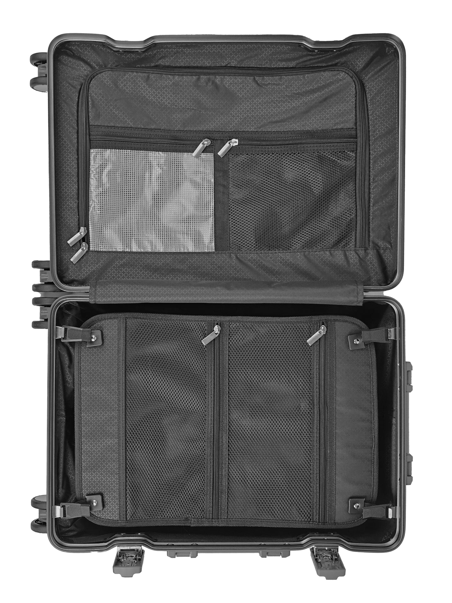 GLX2 All Aluminum Luggage 3 Sizes (20",26",28") with TSA Lock Silver