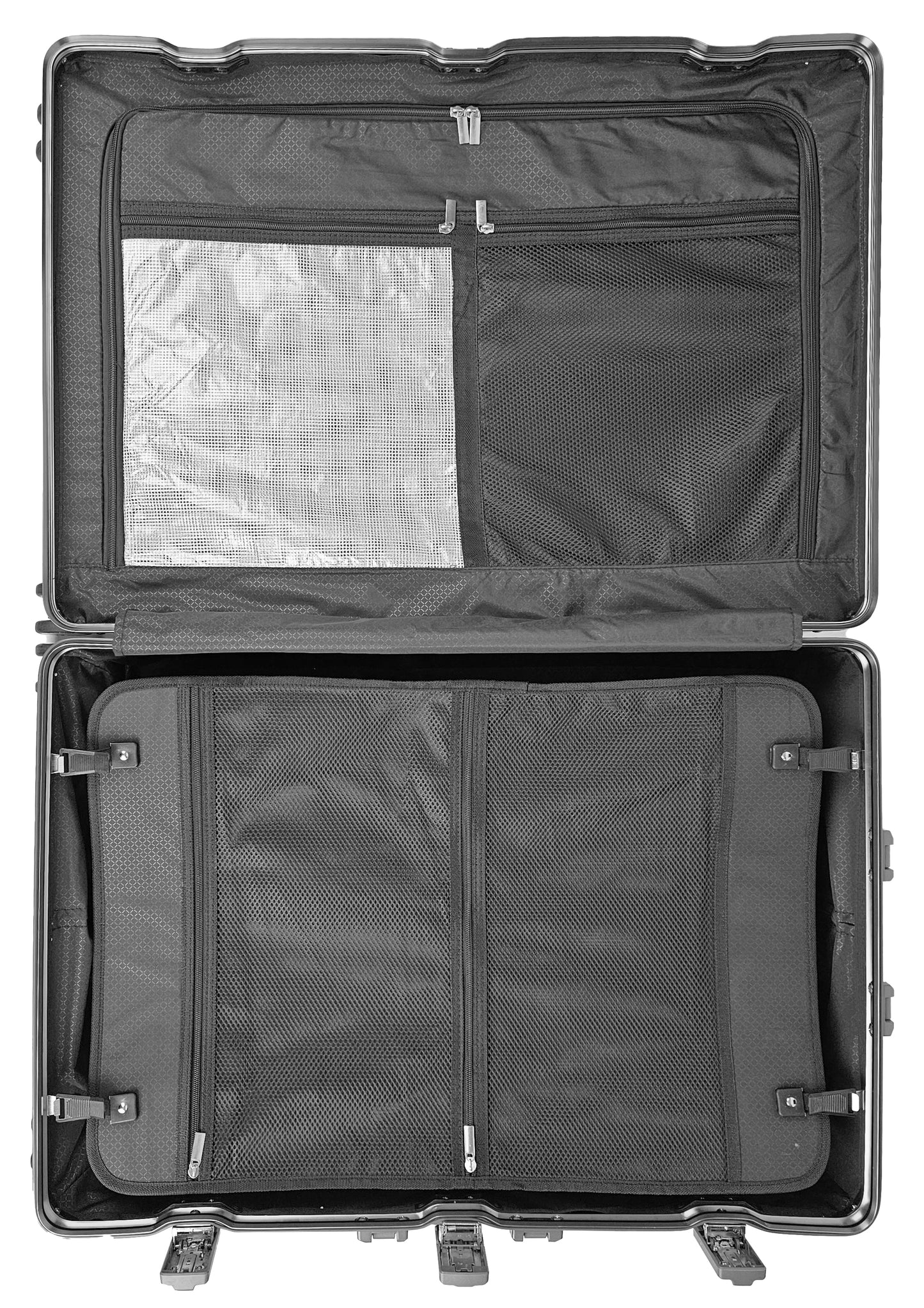 GLX2 All Aluminum Luggage 3 Sizes (20",26",28") with TSA Lock Gray