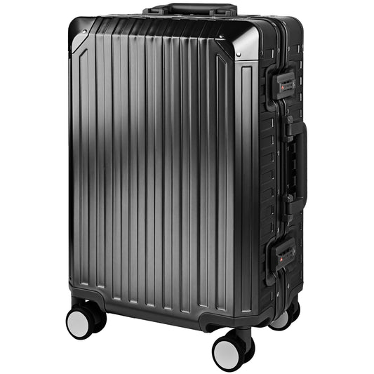 GLX2 All Aluminum Luggage 3 Sizes (20",26",28") with TSA Lock Gray