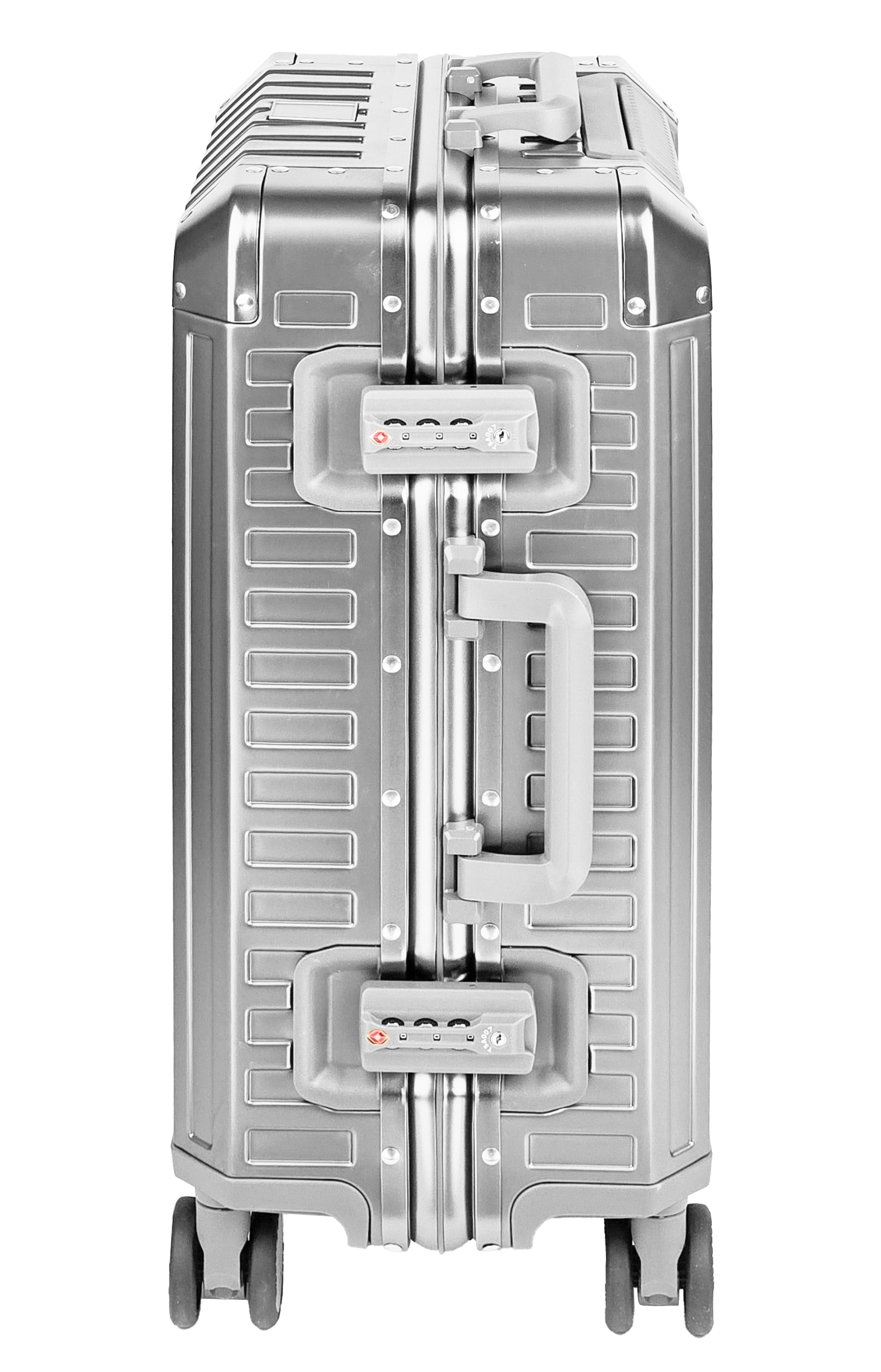 GLX2 Aluminum Carry-On Suitcase & Rolling Checked Aluminium Luggage