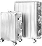 GLX2 Aluminum Carry-On Suitcase & Rolling Checked Aluminium Luggage