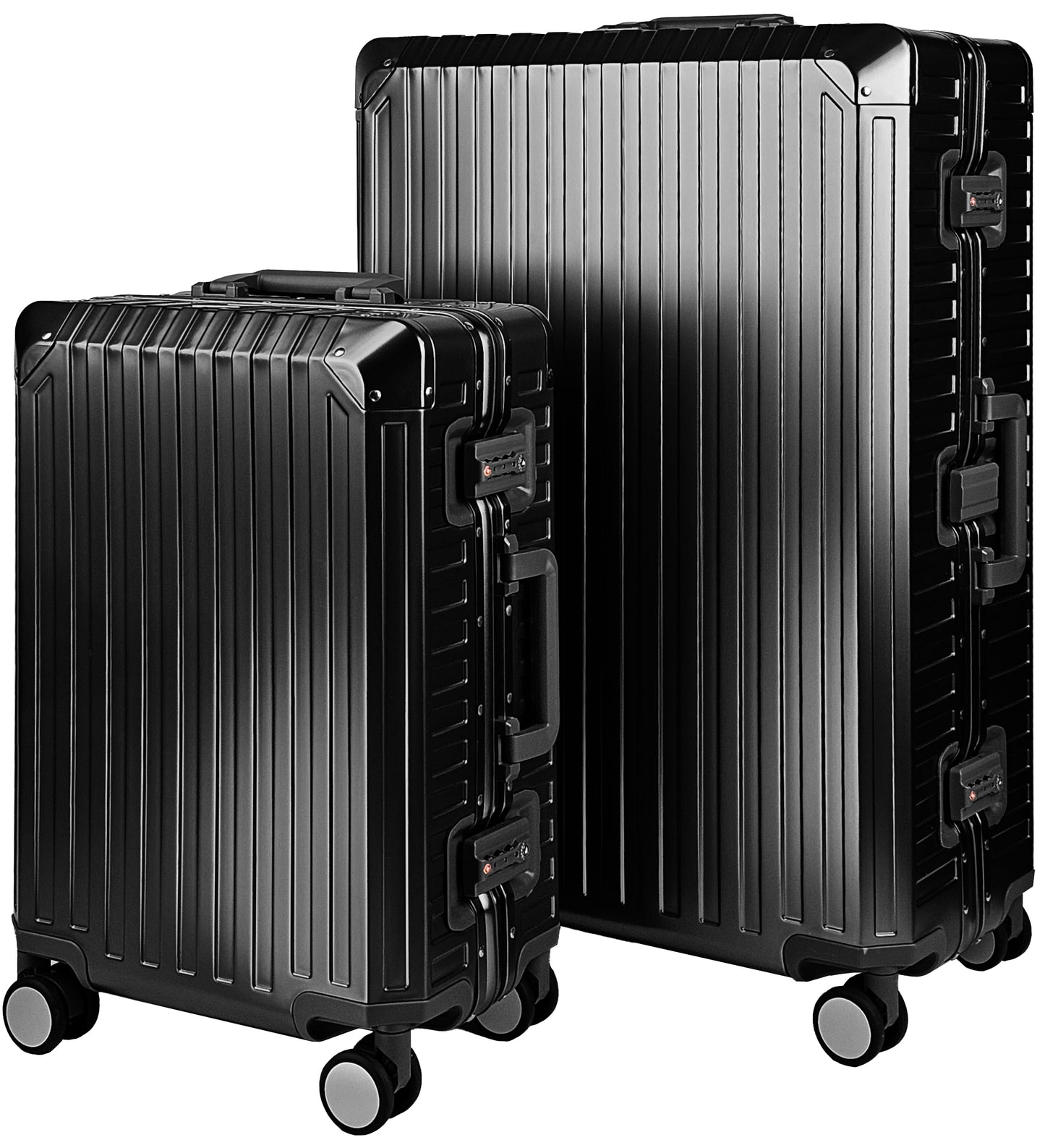 GLX2 All Aluminum Luggage 3 Sizes (20",26",28") with TSA Lock Gray